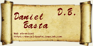 Daniel Basta vizit kartica